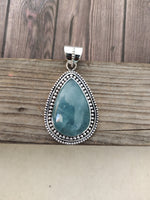 Amazonite Pendant in Solid 925-Sterling Silver | Gorgeous Handmade Amazonite Pendant , big size pendant , boho pendant , long pendant ,gift