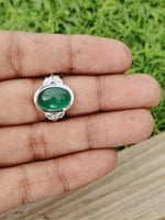 Green Onyx Sterling Silver Ring - Hand Crafted Bohemian Ring- Bohemian Ring - Green Onyx  - Rings -Gift for her - Christmas gift - rings