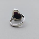 Boho Statement Ring - Raw Gemstone of Garnet Sterling Silver Ring- Hand Crafted Bohemian Ring-Bohemian Ring -Raw Garnet Gemstone - Gifts