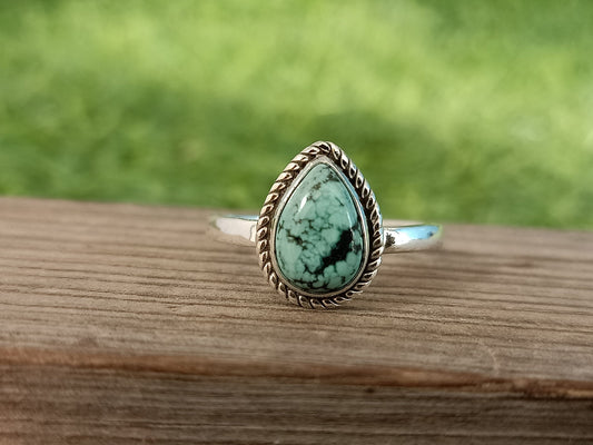Boho Statement Ring| Turquoise Sterling Silver Ring | Hand Crafted Bohemian Ring | Boho Ring | Turquoise Ring | Rings for Gift