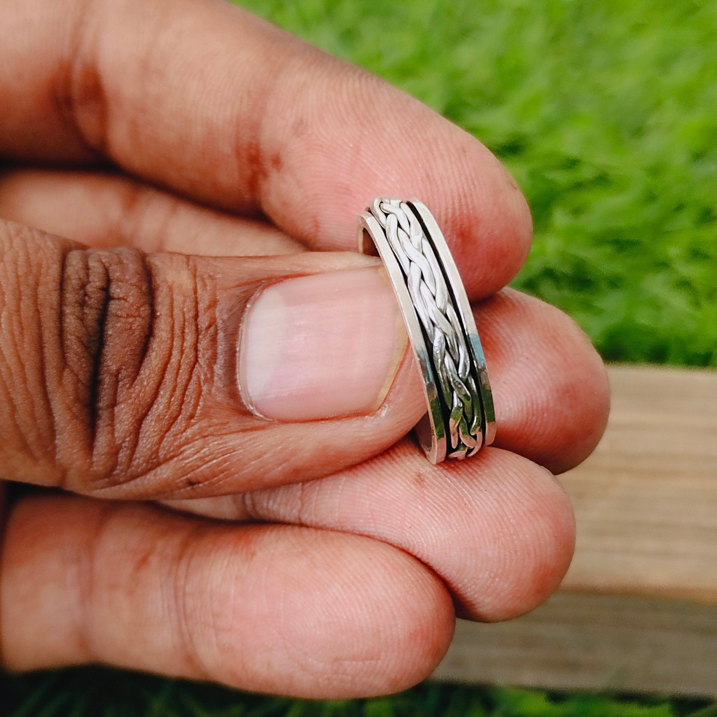 Spinner Band Ring ,Sterling Silver Band ring, Silver band ring ,925 sterling silver ring ,spinner ring , thumb ring , band ring