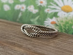 Double Knot Finger sterling silver ring ,handmade silver ring , stacking silver ring , charm silver ring , handcrafted boho ring , Knot Ring