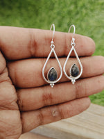 925 Labradorite Sterling Silver Handmade Earring Labradorite Stone Daily wearable Earrings in Pear Shape Earrings Gift for He -Blue Earrings