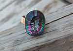 Mystic Quartz  Boho  Ring -Quartz Sterling Silver Ring - Hand Crafted Bohemian Ring-Bohemian Ring - Quartz - Rings -Gift for - bohemian
