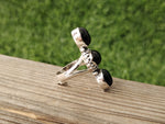 Boho Statement Ring -Black Onyx - Hand Crafted Bohemian Ring -Bohemian Ring Black Onyx Ring -Rings - Middle finger ring - Black Stone ring