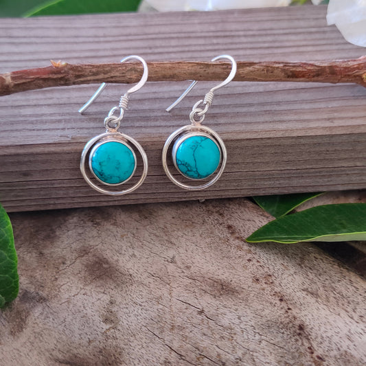 Natural Turquoise Gemstone Earrings, Turquoise Silver earrings , 925 Sterling Silver Earrings, Weddings Special earrings, Earrings For girls