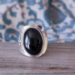 Boho Ring | Black Onyx Sterling Silver Ring | Handmade Ring | Gemstone  Ring | Black Onyx Ring | Boho Jewelry | Rings for Gift