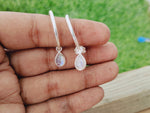 Rainbow Moonstone 925 Sterling Silver Handmade Earring Rainbow Moonstone Oval Shape Silver Earrings  Boho Earrings Gift for Her