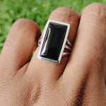 Boho ring -Black onyx ring -Handmade silver ring - Silver ring - - Silver jewelry - Boho Jewelry- Silver Jewelry - Etsy seller - Black ring