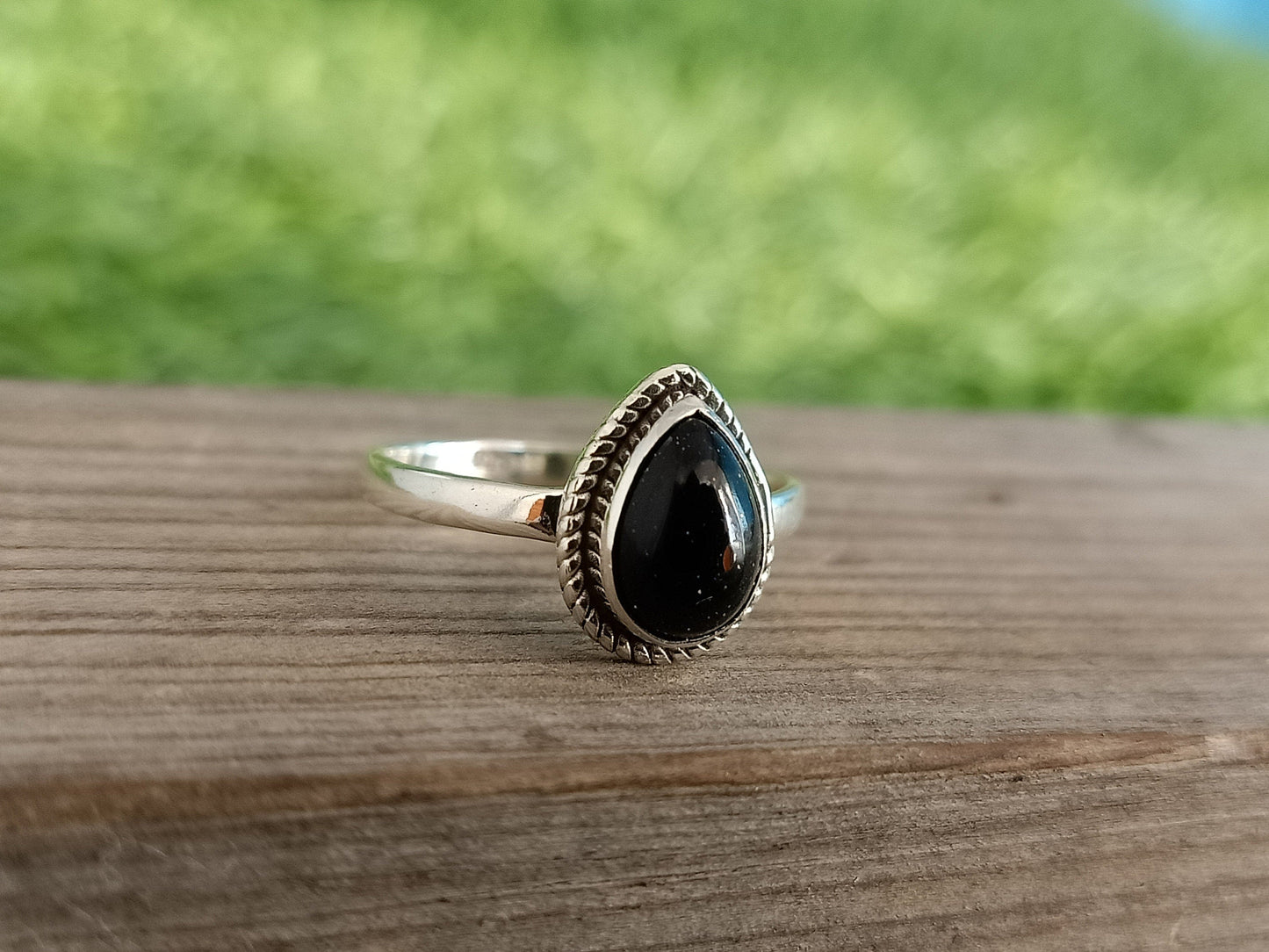 Boho Statement Ring| Blue Sunstone Sterling Silver Ring | Hand Crafted Bohemian Ring | Boho Ring | Blue Sunstone Ring | Rings for Gift