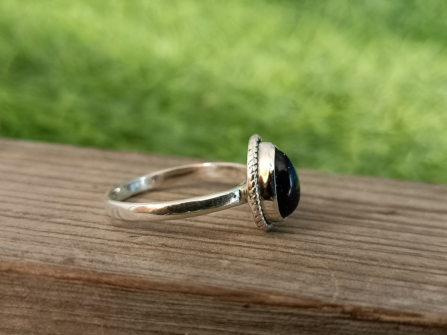 Boho Statement Ring| Blue Sunstone Sterling Silver Ring | Hand Crafted Bohemian Ring | Boho Ring | Blue Sunstone Ring | Rings for Gift