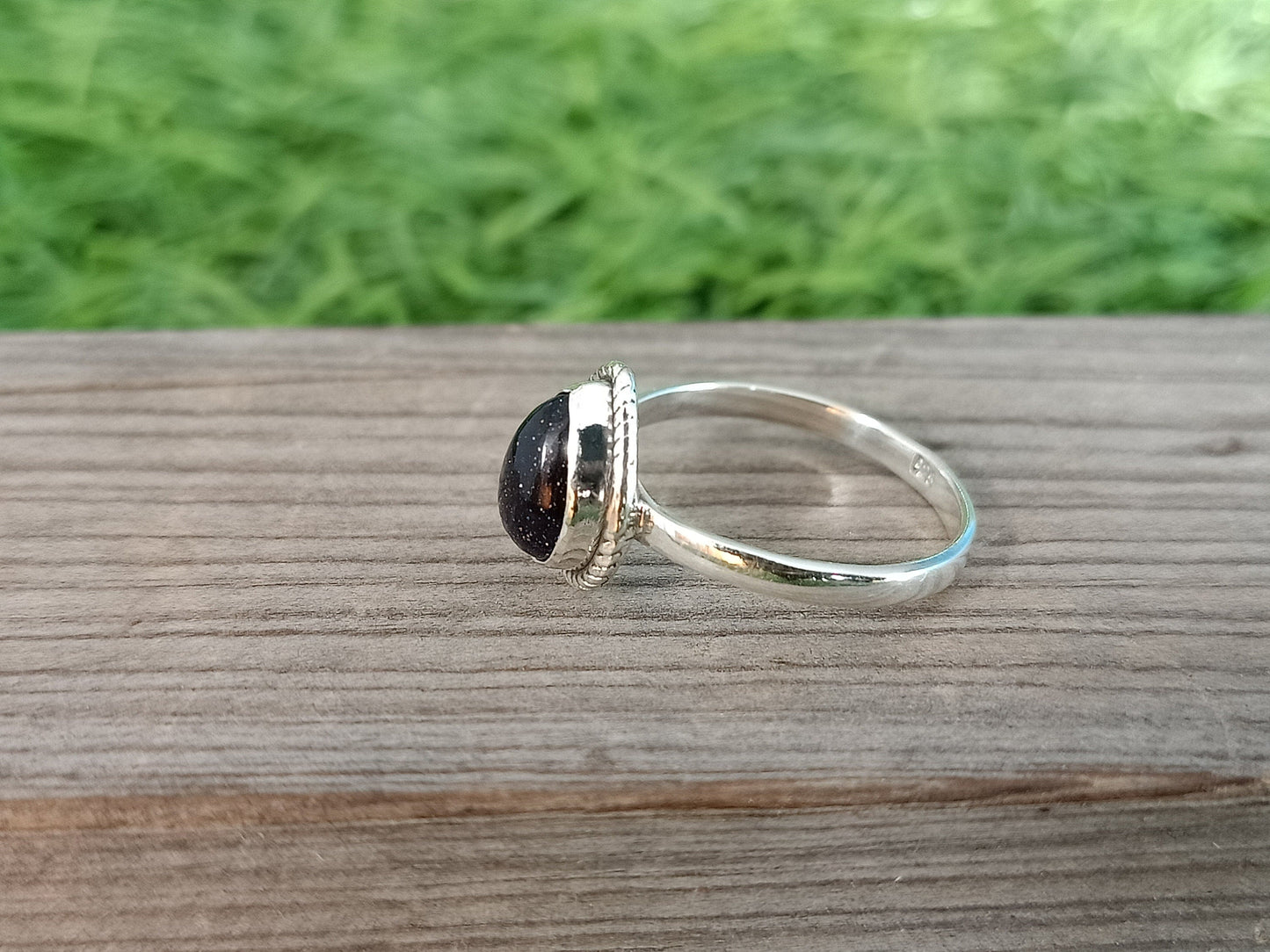 Boho Statement Ring| Blue Sunstone Sterling Silver Ring | Hand Crafted Bohemian Ring | Boho Ring | Blue Sunstone Ring | Rings for Gift