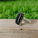 Black onyx ring -Handmade silver ring - Silver ring - Boho ring - Silver jewelry - Boho Jewelry- Silver Jewelry-Gift Item - Freeship- Rings