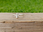 Jesus Cross Ring sterling silver ring , handmade silver ring , stacking silver ring , charm silver ring , handcrafted boho ring ,silver ring