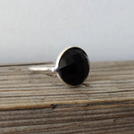 Black Onyx Boho Statement  Sterling Silver Ring - Fashion Ring - Beautiful Black Ring - Onyx Ring - Bezel Silver Jewelry - Boho Onyx Ring