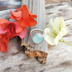 Gorgeous Aqua Quartz 925-Sterling Silver Ring | Handmade Ring | Silver Ring | Aqua Quartz Ring | Bezel Jewelry | Rings | Gift