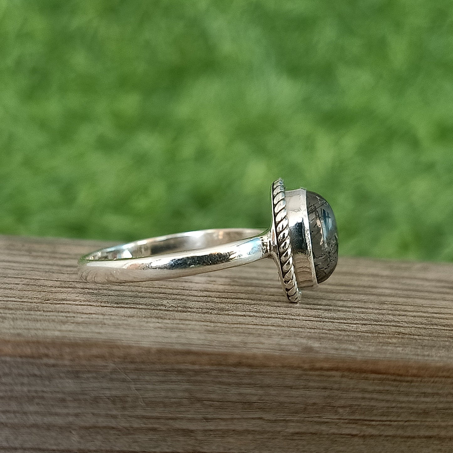 Boho Statement Ring | Black Rutile Sterling Silver Ring | Hand Crafted Bohemian Ring | Boho Ring | Black Rutile Ring | Rings for Gift