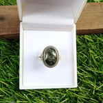 Moss Agate Sterling Silver Ring - Boho Statement Ring - Hand Crafted Bohemian Ring - Bohemian Ring -  Moss Agate Ring - Rings - Gift for her
