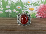 Gorgeous Boho Ring | Red Onyx Sterling Silver Ring | Handmade Ring | Boho Ring | Red Onyx Ring | Boho Jewelry | Rings for Gift
