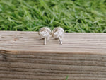 Garnet sterling  silver studs , silver studs earring , garnet earrings , tiny studs , tiny earrings , jewelry , boho studs , gemstone studs