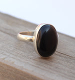 Gorgeous Bezel Ring | Black Onyx Sterling Silver Ring | Handmade Ring | Bezel Ring | Black Onyx Ring | Bezel Jewelry | Rings for Gift