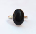 Gorgeous Bezel Ring | Black Onyx Sterling Silver Ring | Handmade Ring | Bezel Ring | Black Onyx Ring | Bezel Jewelry | Rings for Gift