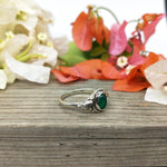 Natural Green onyx  Statement Ring- Sterling Silver Ring - Hand Crafted Bohemian Ring - Bohemia Green Onyx stone Ring - Rings - Gift for