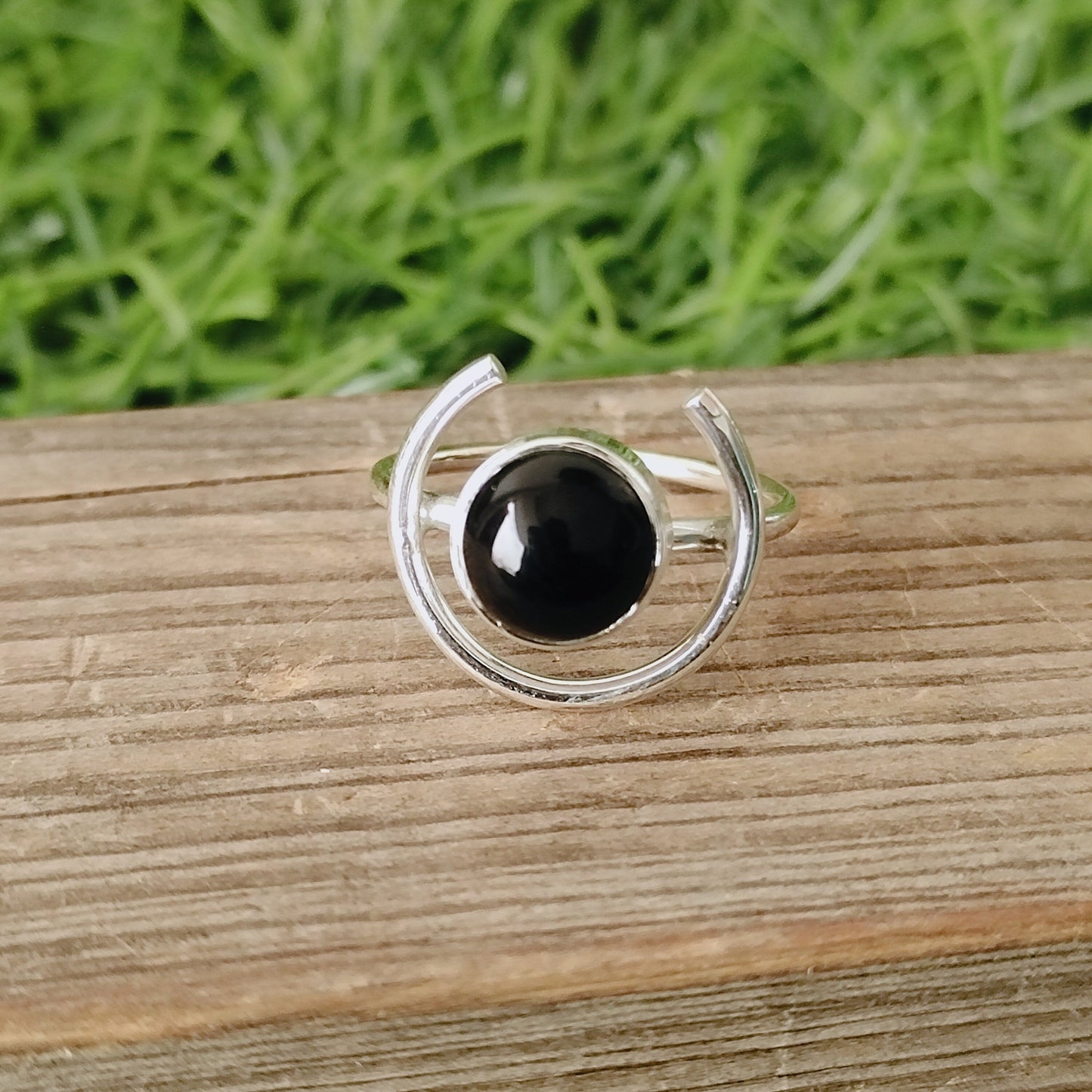 Beautiful Black Onyx Ring  - summer gift minimalist wedding tag Hand Crafted Bohemian Ring -Bohemian Ring Black Onyx Ring -Rings -Gift for