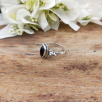 Boho Statement Ring - Garnet Sterling Silver Ring - Hand Crafted Bohemian Ring-Boho Ring -925 sterling silver- Garnet Rings -Gift for her
