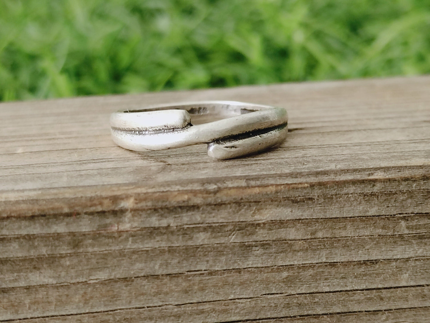 Round Stacking sterling silver Band , handmade silver Band , stacking silver ring , charm silver ring , handcrafted boho ring