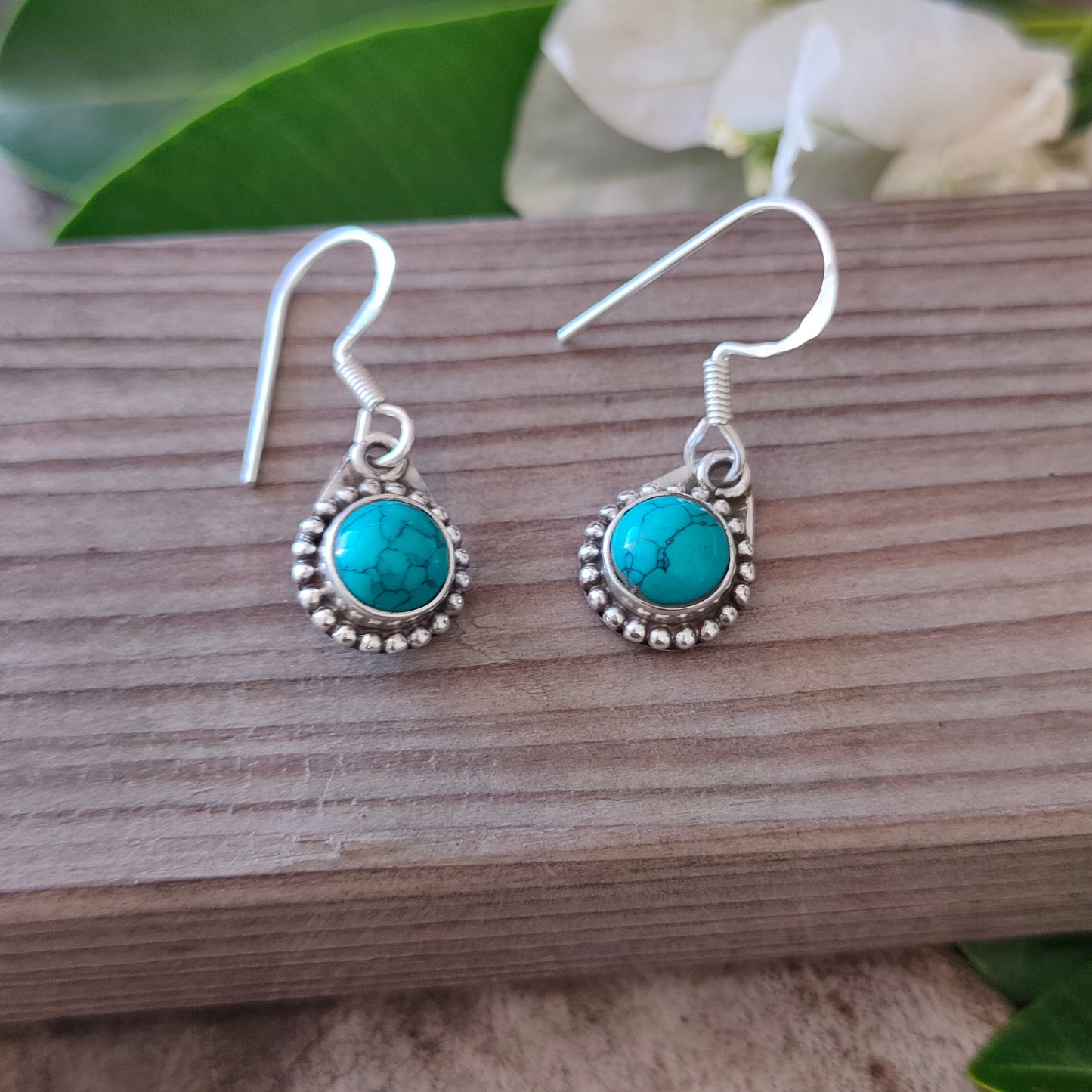 Natural Turquoise Gemstone Earrings, Turquoise Silver earrings , 925 Sterling Silver Earrings, Weddings Special earrings, Earrings For girls