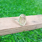 Golden rutile 925 sterling silver Bezel ring , handmade bohemian ring , silver ring ,Golden rutile gemstone ring , rings ,silver rings Gifts