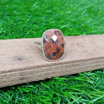 Boho Statement Ring - Jasper Sterling Silver Ring - Hand Crafted Bohemian Ring-Bohemian Ring -Jasper Rings -Gift for