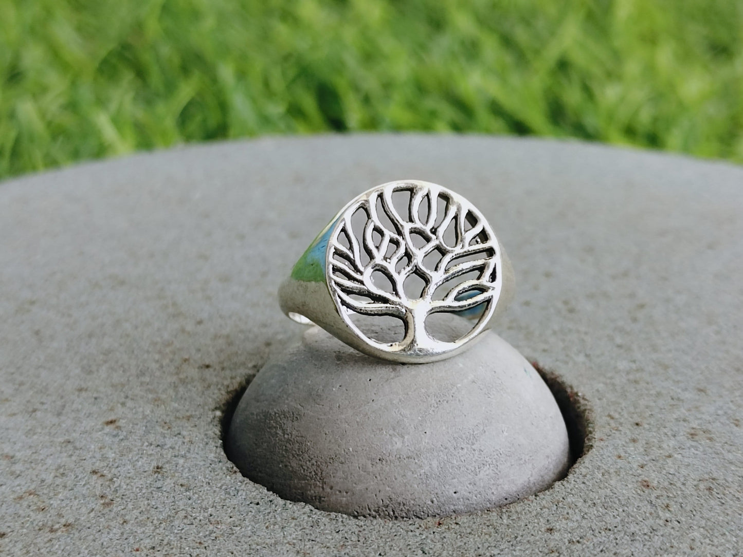 Tree of life Ring - Boho Ring - Plane Silver Ring - Life of Tree Ring - 925 Silver Ring - Simple Ring -925 Sterling Silver -Tree Ring - Gift