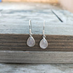 Rainbow Moonstone 925 Sterling Silver Handmade Earring Rainbow Moonstone Oval Shape Silver Earrings  Boho Earrings Gift for Her