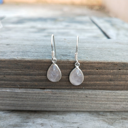 Rainbow Moonstone 925 Sterling Silver Handmade Earring Rainbow Moonstone Oval Shape Silver Earrings  Boho Earrings Gift for Her