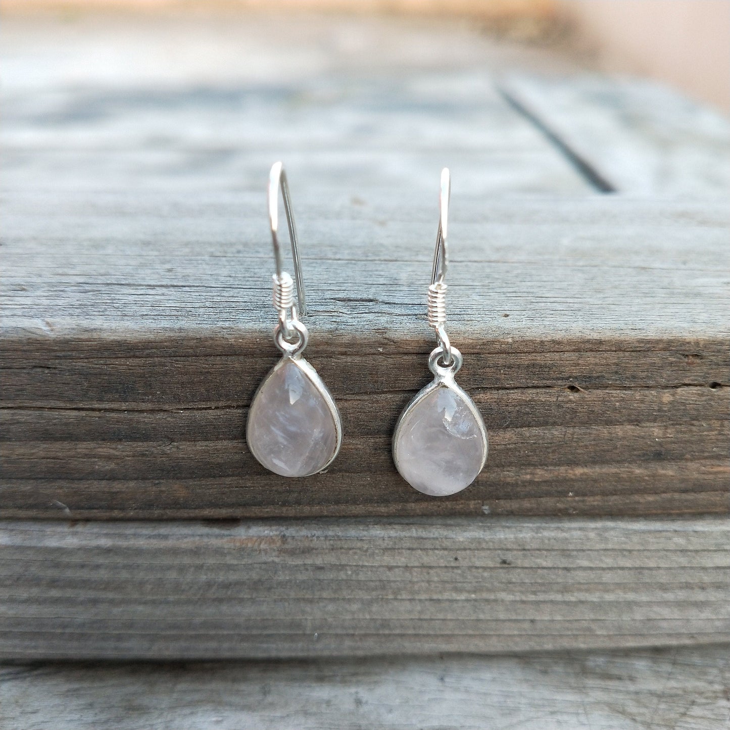 Rainbow Moonstone 925 Sterling Silver Handmade Earring Rainbow Moonstone Oval Shape Silver Earrings  Boho Earrings Gift for Her