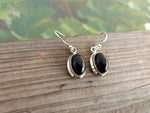 Black Onyx Sterling Silver Handmade Earring Black Onyx stone Daily wearable Earrings in Oval Shape Boho Earrings Gift for Her