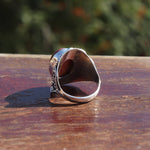 Boho Statement Ring - Sonnenstein Sterling Silber Ring - Handgemachter Boho Ring - Boho Ring Sonnenstein Ring - Ringe - Geschenk für