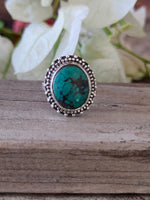 Turquoise Boho  Ring - Turquoise Sterling Silver Ring - Hand Crafted Bohemian Ring-Bohemian Ring - Turquoise - Rings -Gift for - bohemian