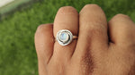 Moonstone Boho Statement Ring - Moonstone Silver Ring - Hand Crafted Bohemian Ring-Bohemian Ring -Sizable Ring - Rings - Gifts for her