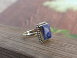 Boho Statement Ring - Lapis Lazuli Sterling Silver Ring - Hand Crafted Bohemian Ring - Bohemian Ring - Lapis Lazuli Ring - Rings - Gift for