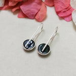 Bohemian Black Onyx Silver Earrings - Sterling silver 925 earrings - Earrings - Handmade Boho Studs - Silver Earrings - Gifts for her