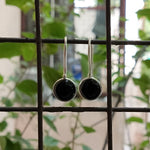 Bohemian Black Onyx Silver Earrings - Sterling silver 925 earrings - Earrings - Handmade Boho Studs - Silver Earrings - Gifts for her