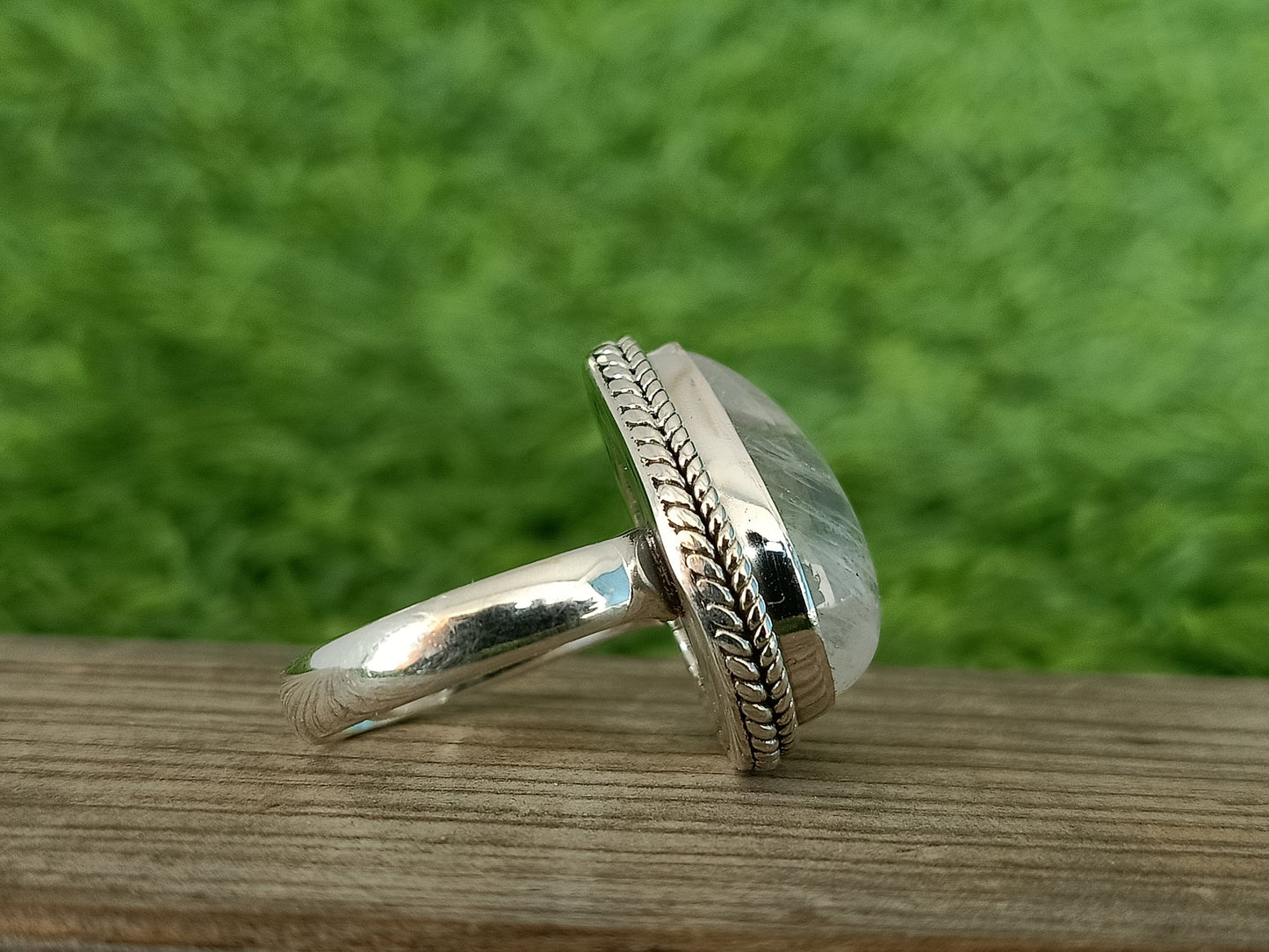 Boho Statement Ring| Rainbow Moonstone Sterling Silver Ring |Hand Crafted Bohemian Ring |Boho Ring | Rainbow Moonstone Ring | Rings for Gift