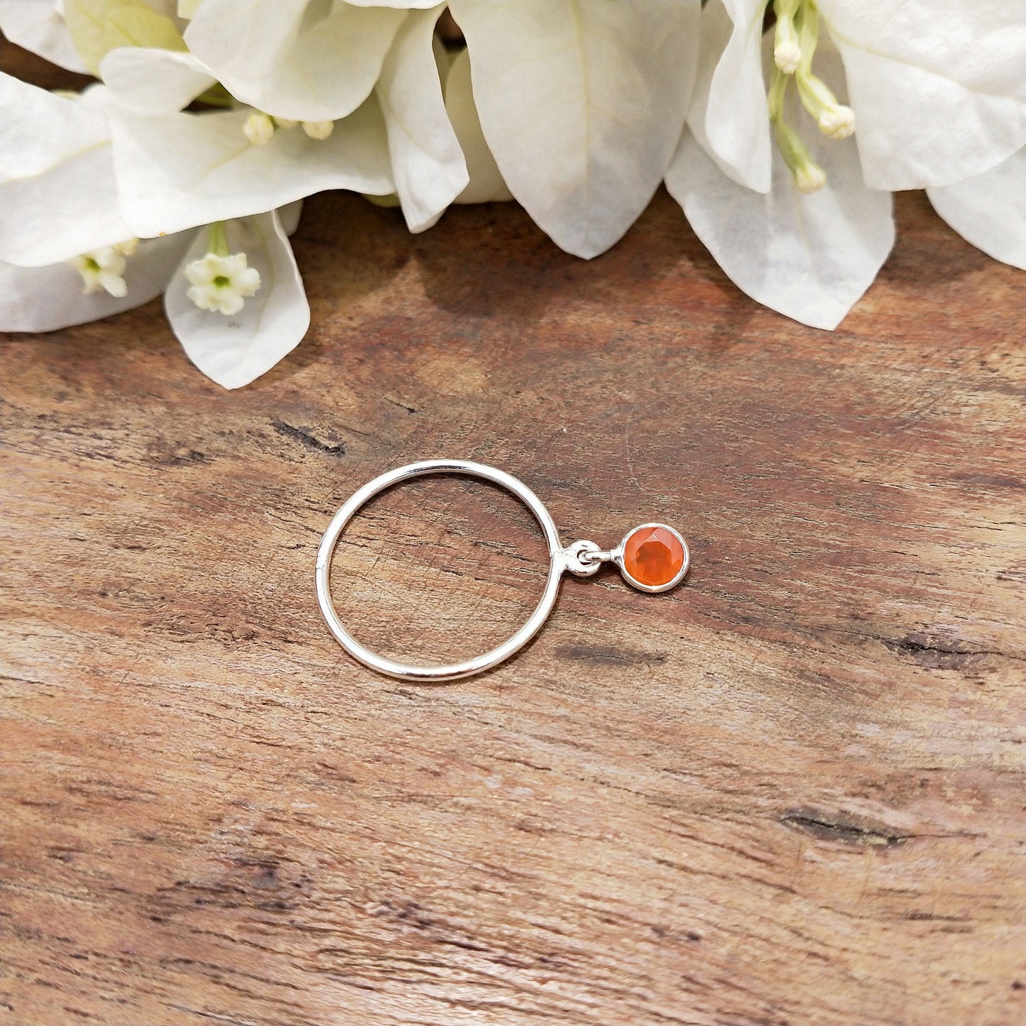 Beautiful Carnelian Boho Ring - 925 Sterling Silver Ring -Carnelian  Bohemian Ring -Silver Ring -Statment Ring - Rings - Gift for her- Gifts