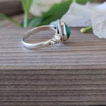 Turquoise  Gemstone Boho  Ring - 925 Sterling Silver Ring - Turquoise Bohemian Ring - Bohemian Ring - Turquoise ring- Rings - Gift for -Ring