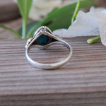 Turquoise  Gemstone Boho  Ring - 925 Sterling Silver Ring - Turquoise Bohemian Ring - Bohemian Ring - Turquoise ring- Rings - Gift for -Ring