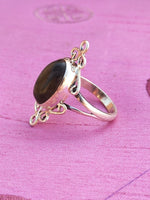 Boho Statement Ring - Labradorite  Sterling Silver Ring - Hand Crafted Bohemian Ring -Bohemian Ring - black rainbow Ring - Rings - Gift for