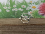 Eagle sterling silver ring , handmade silver ring , stacking silver ring , charm silver ring , handcrafted boho ring , silver ring ,ring
